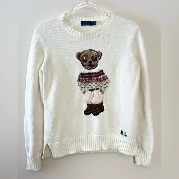 Polo Ralph Lauren polo bear crewneck sweater - Picture 3 of 11